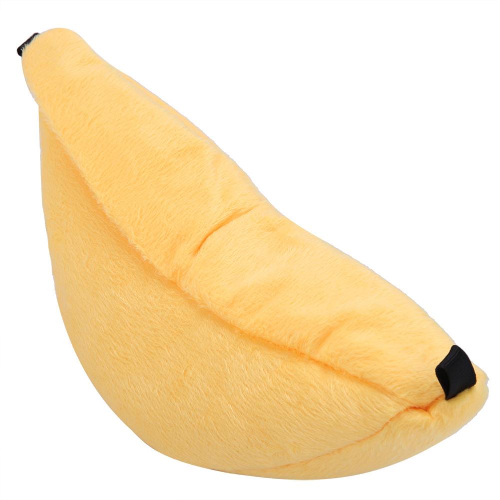 Hanging Pet Bed Velveteen Banana shaped Pet House for Hamster Hammock(Yellow)
