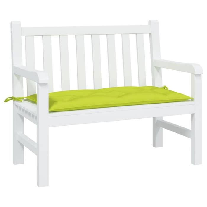VidaXL Garden Bench Cushion, Bench Cover with Ties, Waterproof Outdoor Cushion, Bright Green 110x50x7cm 361822