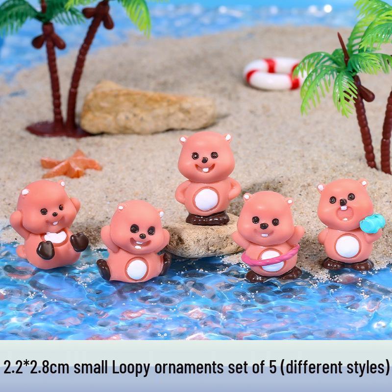 In Stock Hot-Selling Panda Doll Resin Craft Ornament for Micro Landscape Decor