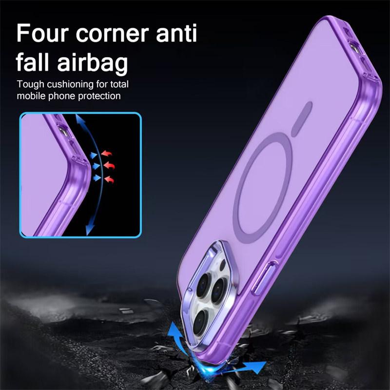Luxury Premium Quality Electroplated Magnetic Case for iPhone 15 Pro Max 14 13 12 11 Pro 13 Mini 14 Plus Fall Protection Cases