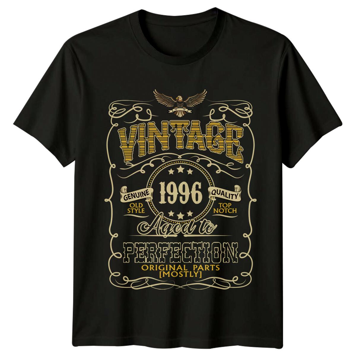 Made In 1996 Mens T Shirt 30th Birthday Gift Vintage Aged Perfection M