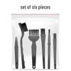6-Piece Anti-Static Brush Set for PCB, Circuit Board, Motherboard, Keyboard Cleaning with Plastic Tweezers.