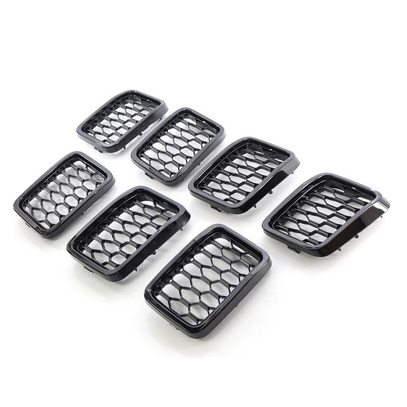 For Jeep Grand Cherokee 2017- Chrome Frame Mesh Front Grille 68317863AA Car Accessories