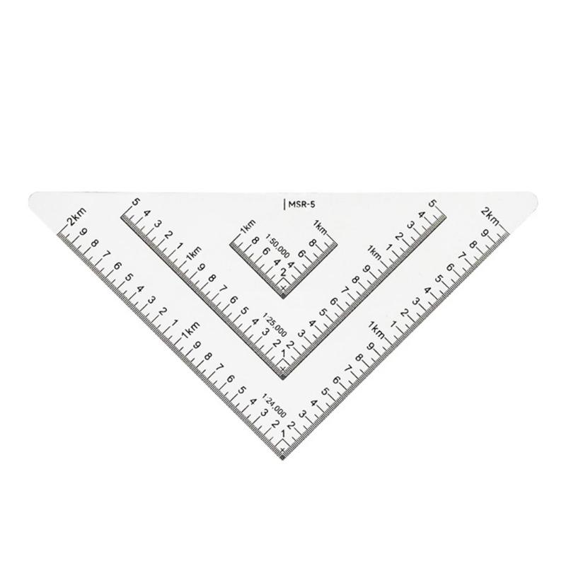

Гнучка MP-1 Масштабна лінійка 6 дюймів Військові транспортири Зовнішні краї 0-6400 Миль Зчитування знизу 1:25000 для активного відпочинку