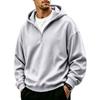 Men's Casual Full Zip Hoodie Loose Fit Sweatshirt for Sport and Everyday Wear