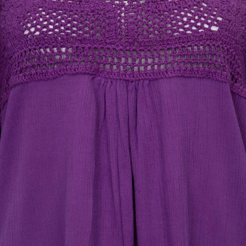 Tunique lacy crochet manches à volants Femme ANTIK BATIK