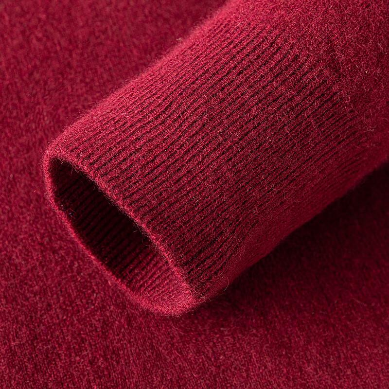 FAPAI Men's Round Neck Cashmere Blend Sweater