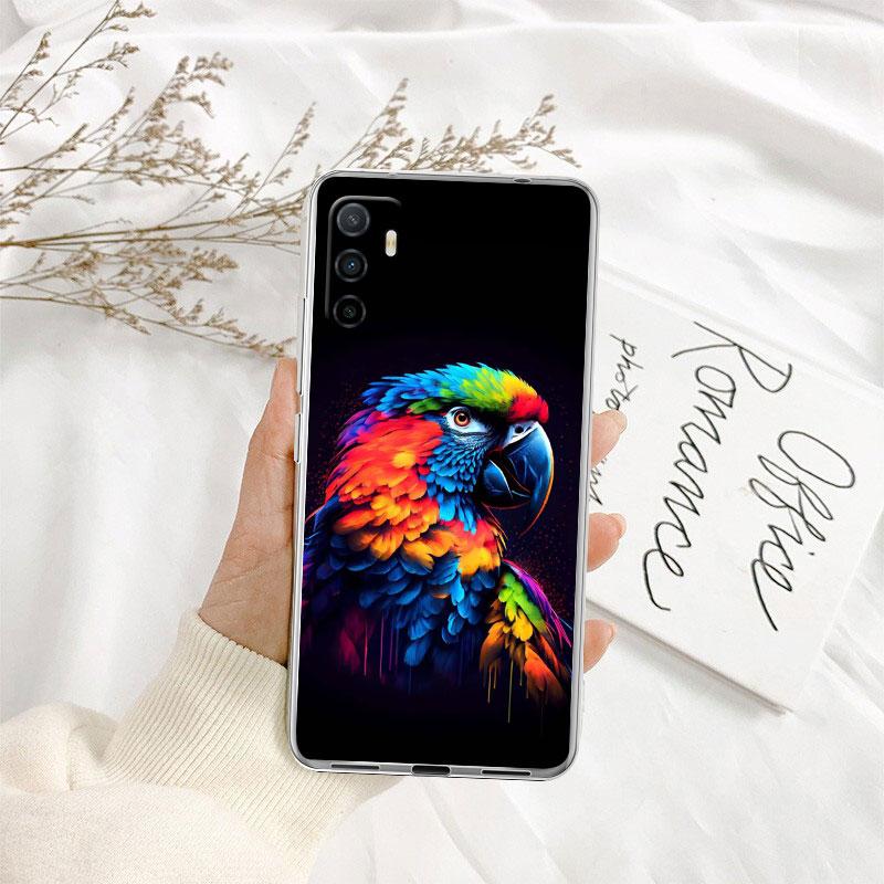 Parrot Bird Phone Case for Motorola Moto G10 G20 G30 G31 G32 G34 G35 G41 G42 G50 G51 G52 G55 G60 G60S G62 G71 G72 G75