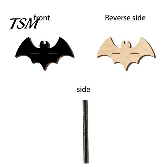 Holiday Home Decoration Halloween Wooden Wall Shelf, Ghost Bat Shape Hanging Organizer for Spooky Room Accents Decor, Farmhouse Display Rack, Festive