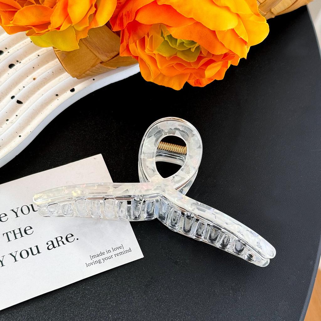 Chic Large Mermaid Hair Claw Clip For Sophisticated Updos And Ponytails In Various Colors