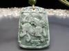 [Stone Street] Kirin (Giraffe) Dark Jadeite High-Quality Natural Stone Genuine Jadeite Cotton Luxury Cord Necklace Happiness and Stability