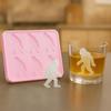 Bigfoot Ice Mold Chimpanzees Monkey Monster Ice Mold Funny Silicone Popsicle Molds Food-Grade Flexible Ice Maker For Party