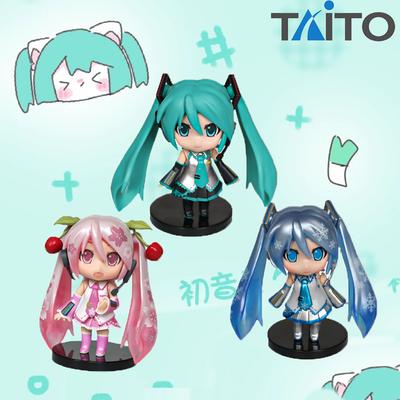 Anime New Hatsune Miku Figure Mini Character Ornaments Kawai Pink Green Hatsune Home Desk Decoration Adult Kid Birthday Gift