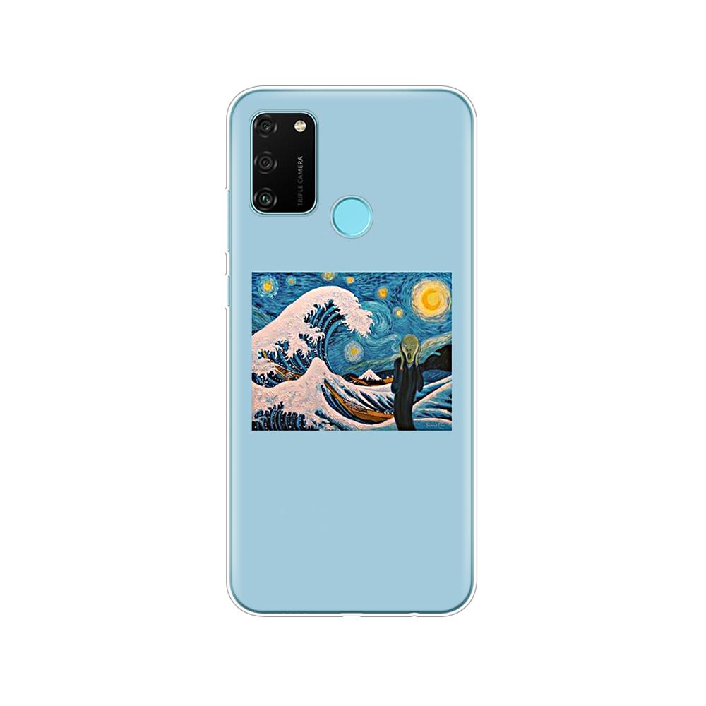 Hülle für HONOR 9A Hülle 6,3 Zoll; Weiche TPU-Silikon-Handyhülle für Huawei Honor 9A 9 A MOA-LX9N Rückseitenschutz Coque Funda Hülle