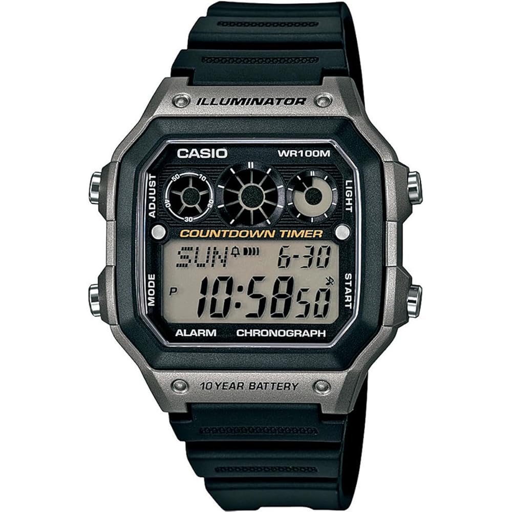 Casio AE-1300WH-8AV Standard Digital Watch Metallic Gray Men s Overseas Model