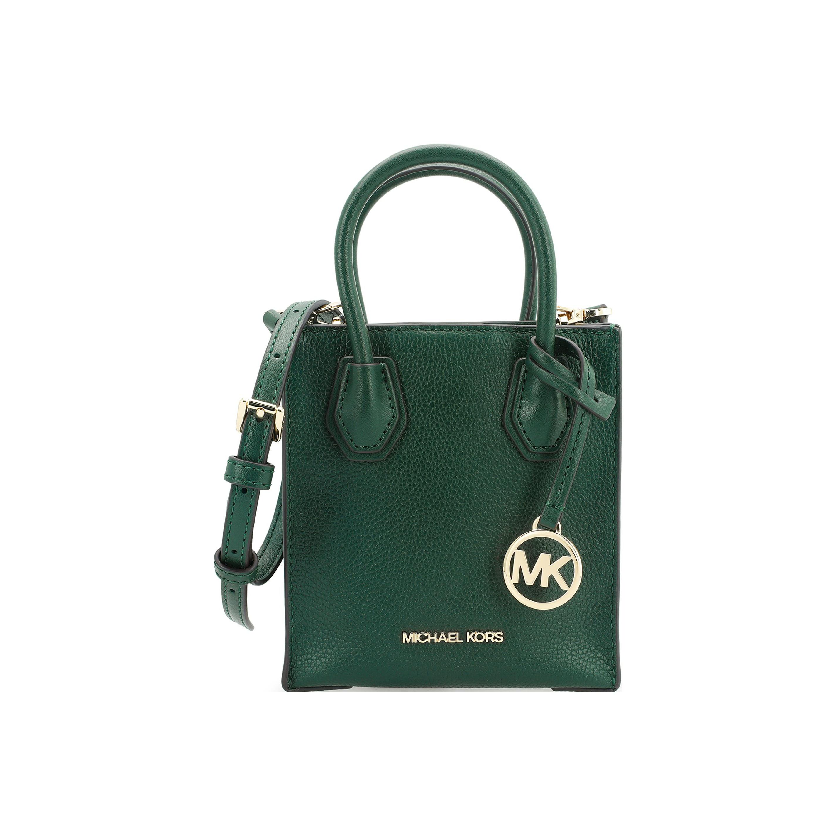 

Michael Kors MK Mercer Solid Color Commuter French Style Leather Accordion Bag Women handbags Dark-Green 35S1GM9T0L-305 Basic Set (Bag+Dust Bag)