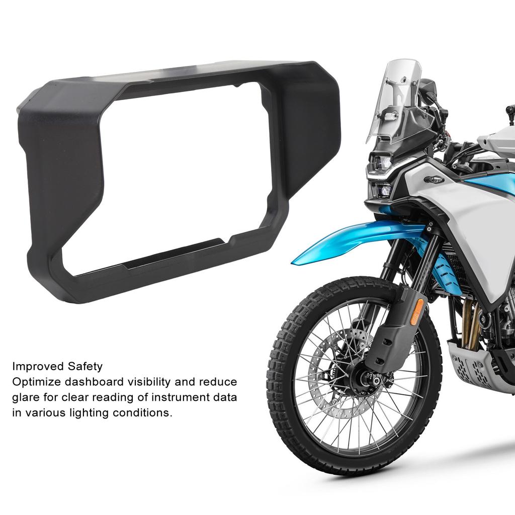 Motorcycle Instrument Sun Visor Guard Protective Cover Anti Fade Stylish Look Replacement for 450MT 450 MT 2024 and Later Black