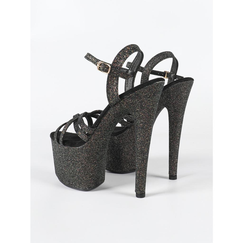 Nightclub Sex Women's Shoes Waterproof Table Roman Fish Mouth Lady Outer High Heel