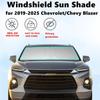 Windshield Sun Shade for -2025 Chevrolet/Chevy Blazer 240T Double-Layer Foldable Car Front Window Sunshade Accessories 240 T Sun Visor Protector