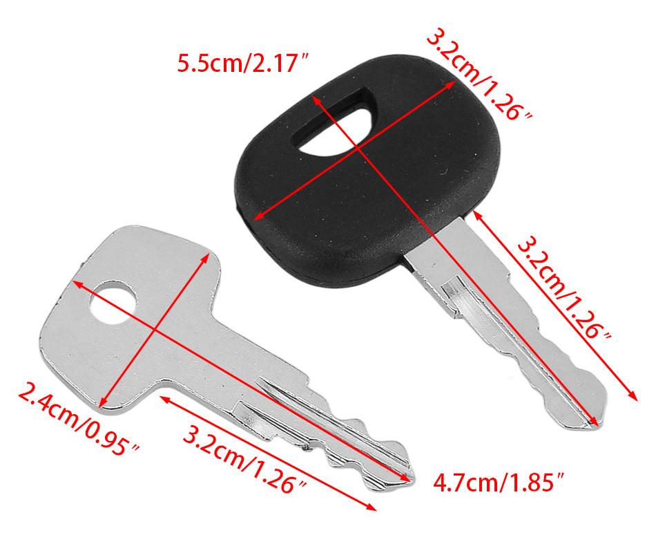 Construction Machine Fuel Cap Lock Ignition Key Set Fit For Liebherr No. 706 No. 606