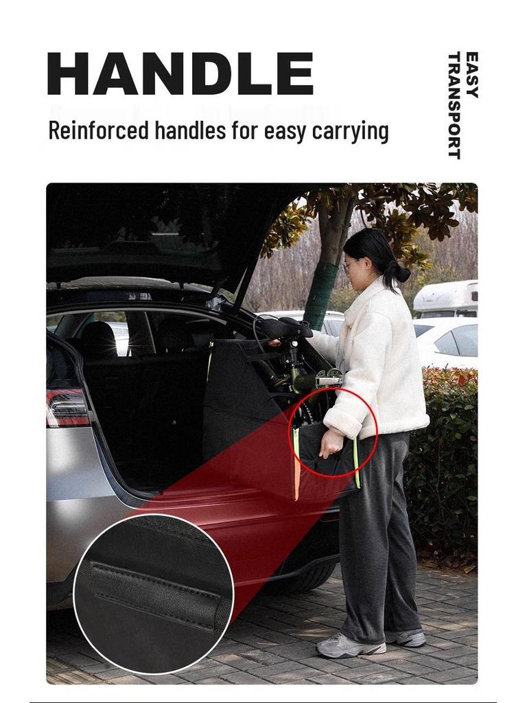 Boîte de rangement pour vélo pliant Dahon: Convient aux coffres de voiture, aux places de parking et aux zones de stockage.