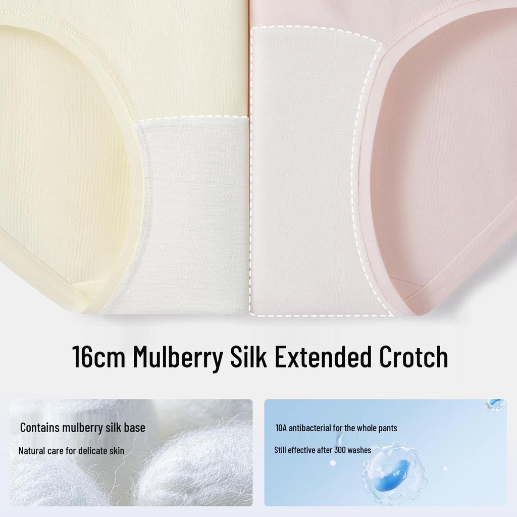 Breathable Antibacterial Modal Briefs for Puberty, Ages 12+, Junior & High School Girls