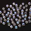 10pcs Pink Many Square 5mm Austria Crystal Beads charm Glass Crystal Beads Loose Spacer Bead for DIY Jewelry Making
