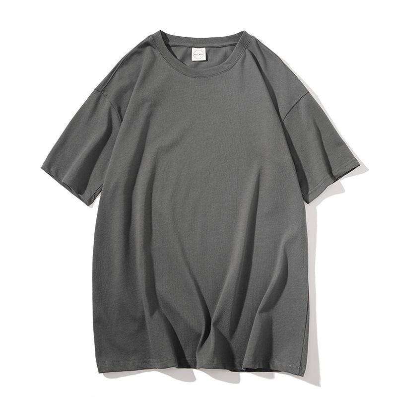 T-shirt estive a tinta unita in puro cotone da donna Harajuku oversize a maniche corte Y2k top unisex streetwear coreano casual basic t-shirt femminile buona qualità