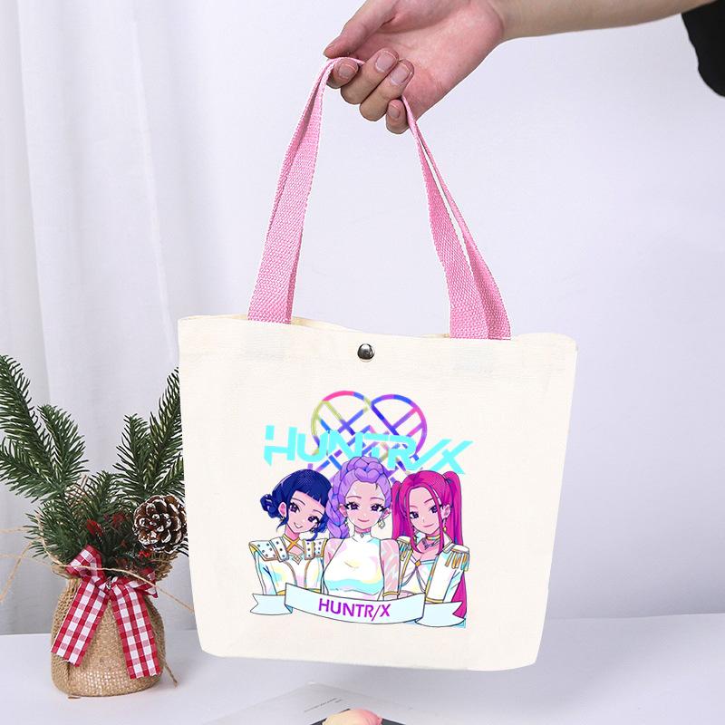 Animation Cartoon Printing Fashion High Value Lightweight Casual Shoulder Bag Going Out Portable Canvas Bag