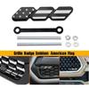 For Toyota 4Runner Accessories Tri-color US Flag Front Grille Cover Badge Emblem