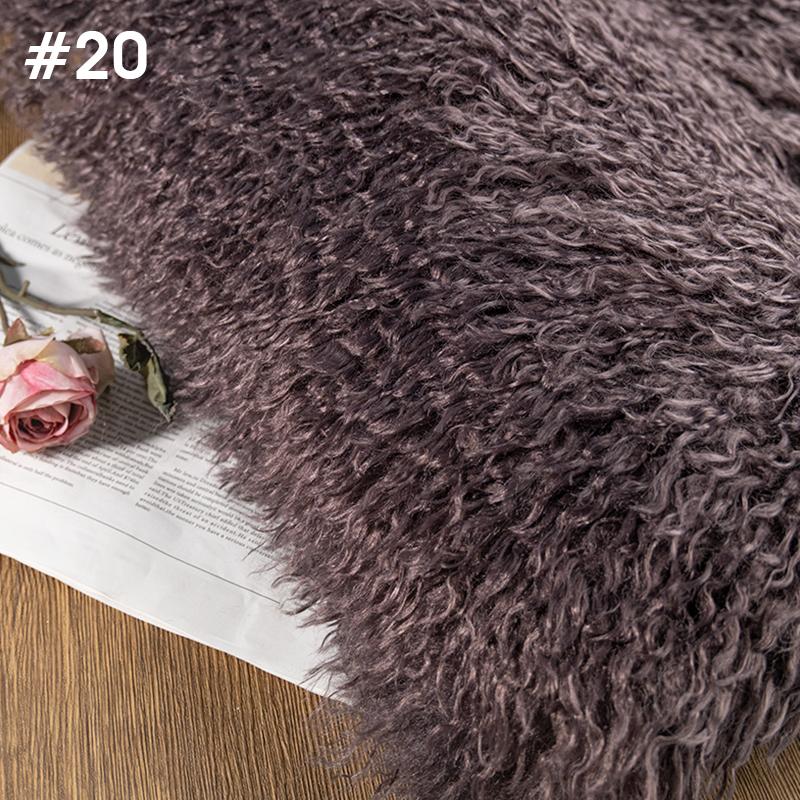 50*170cm High-grade 6cm Long Hair Cashmere Fabric Lamb Curly Imitation Tan Sheep Wool Plush Fabric DIY Clothing Dolls Cosplay