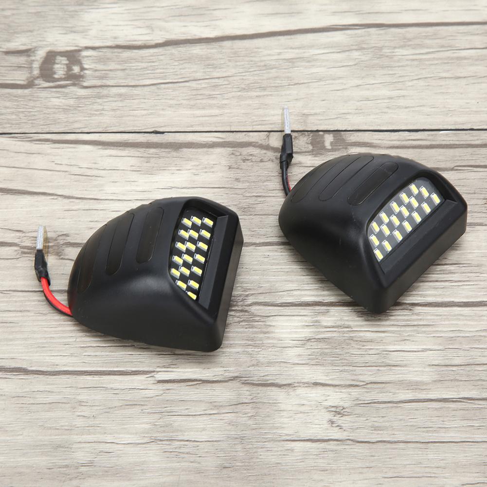 2Pcs LED License Number Plate Lamp Light Fit for Chevy Silverado 1500 1999 2013DC12V