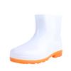 Men's PVC low tube rain shoes white beef tendon sole low-top rain boots work water shoes rubber shoes