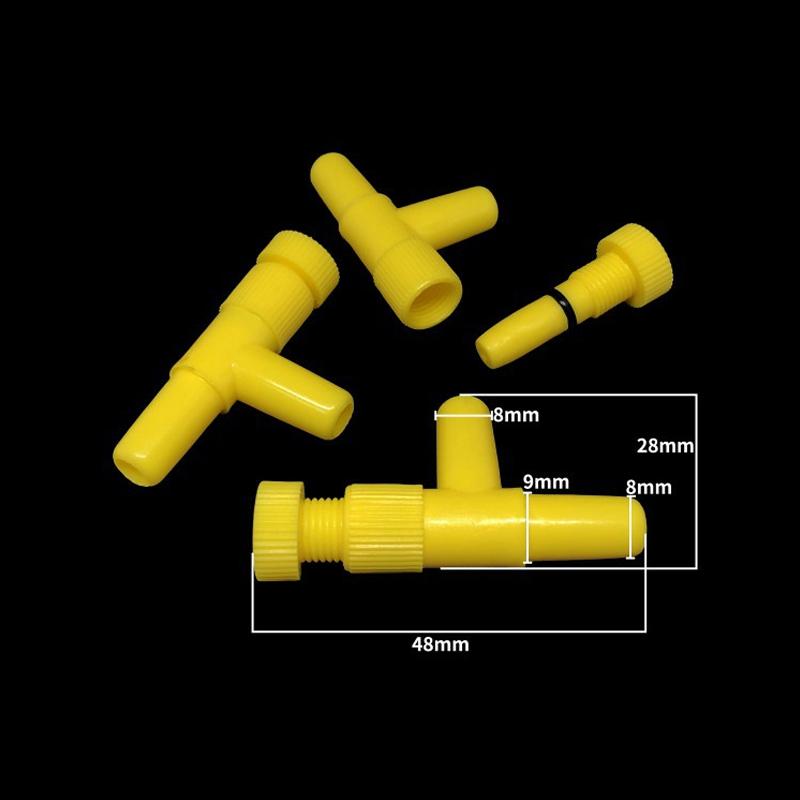 10Pcs 4Mm Aquarium Air Control Valve Tap Aquarium Fish Tank Air Pump Connector Control Valve Air Pipe Tube For Aquarium