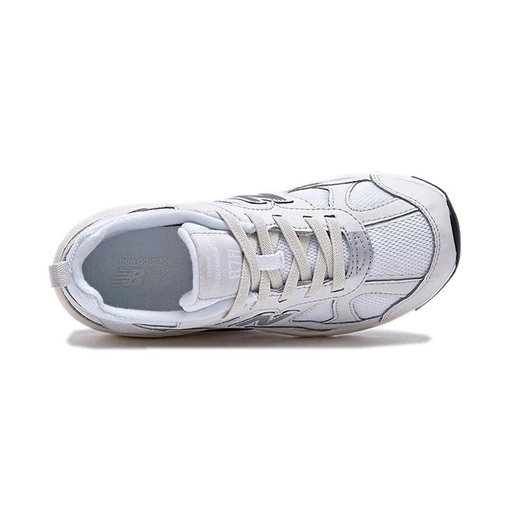 New Balance NB 878 Synthetic Leather Comfortable Durable Breathable Low Top Running Shoes Kids running shoes Off-White PV878KN1