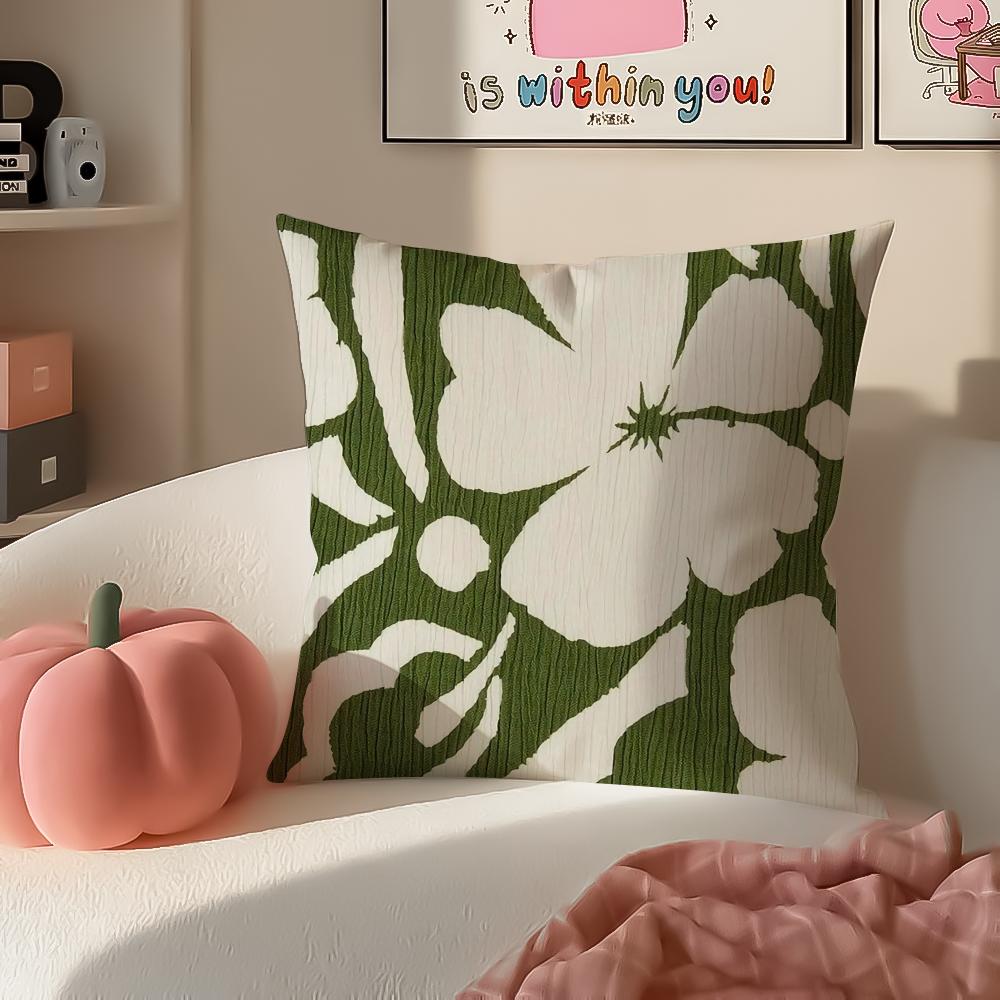 Colorful Trendy Art Printing Style Cushion Cover Pillowcase Short Plush Invisible zipper Room Sofa Cushion Cover