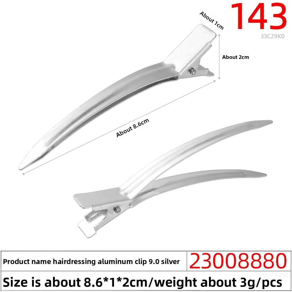 Hair Clips Photo Studio Makeup Artist Styling and Hairdressing Duckbeak Clips Positioning and Zoning Aluminum Hair Clips