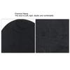 3 PCS Bathroom Mat Set Stone Embossed Toilet Lid Cover Floor Mats Bathtub Side Absorbent Carpets Black
