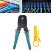 Professional Modular Connector Crimping Tool With Wire Stripper And Cable Cutter For Ethernet Networking Telecom Cables