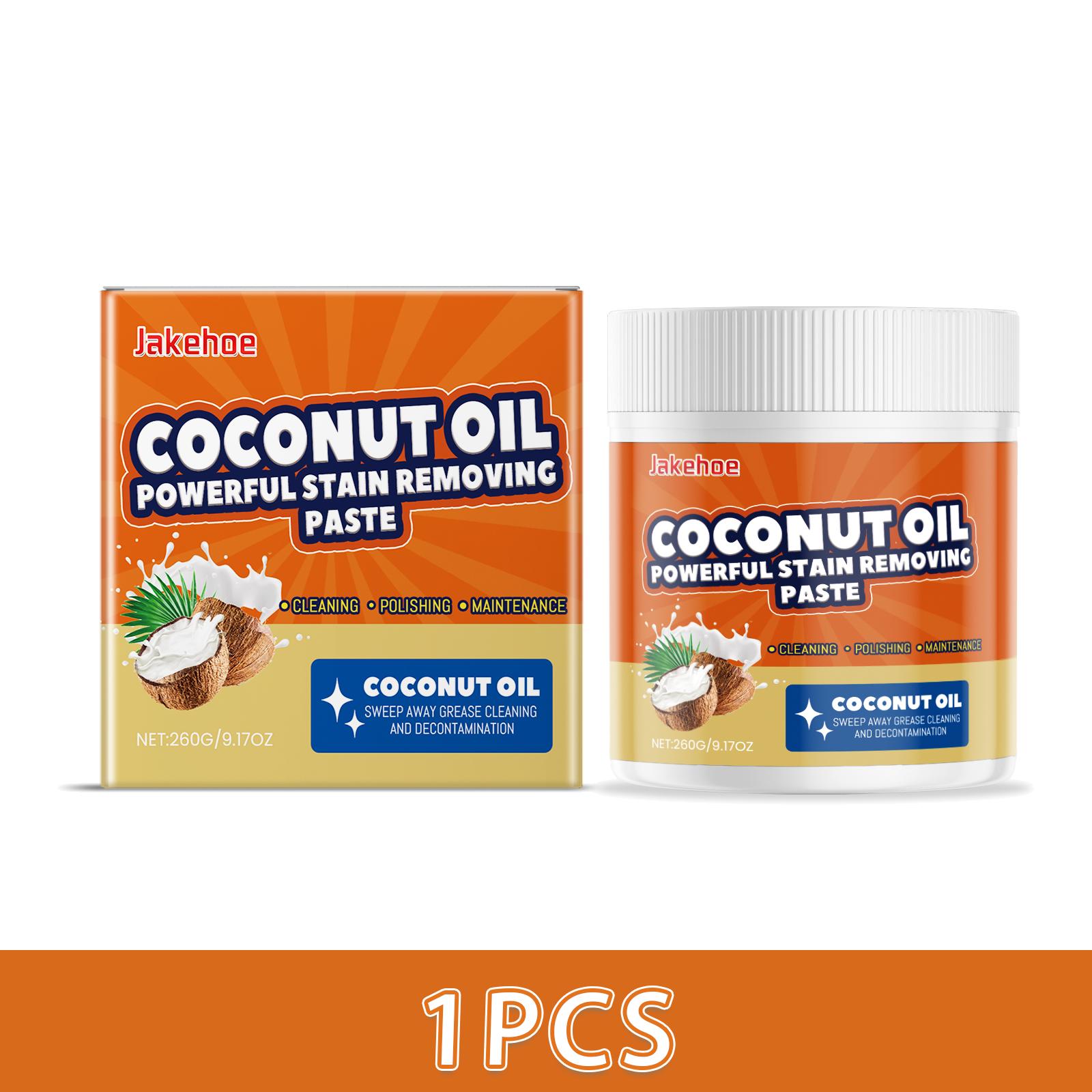 

Coconut Oil Kitchen Multi-Functional Degrease Polish Cream Grease Polish Cleaner For Shine Sparkle Mild And Leaves No Residue 1PCS