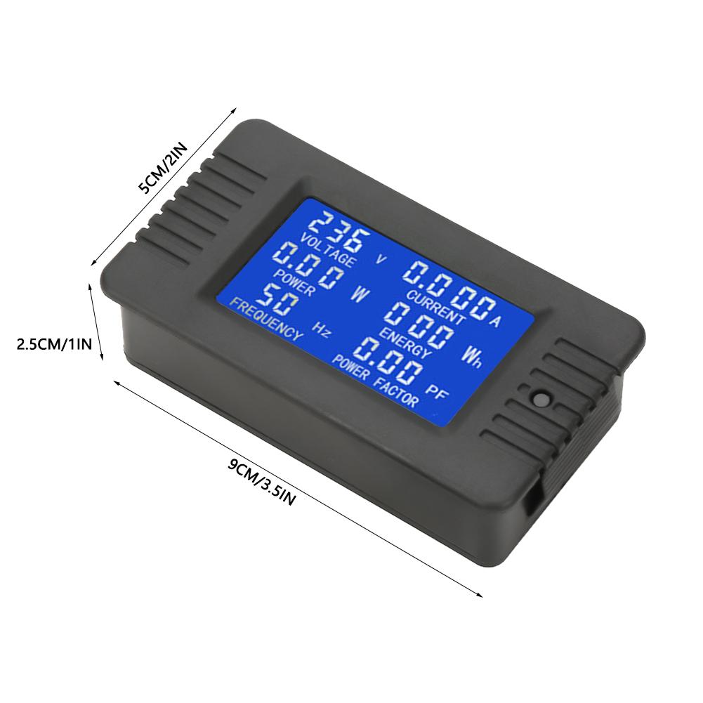 Digital AC Meter KWh Tester PEACEFAIR PZEM‑022 AC Digital Meter Power Energy Voltage Current Test With Closed Type CT 100A