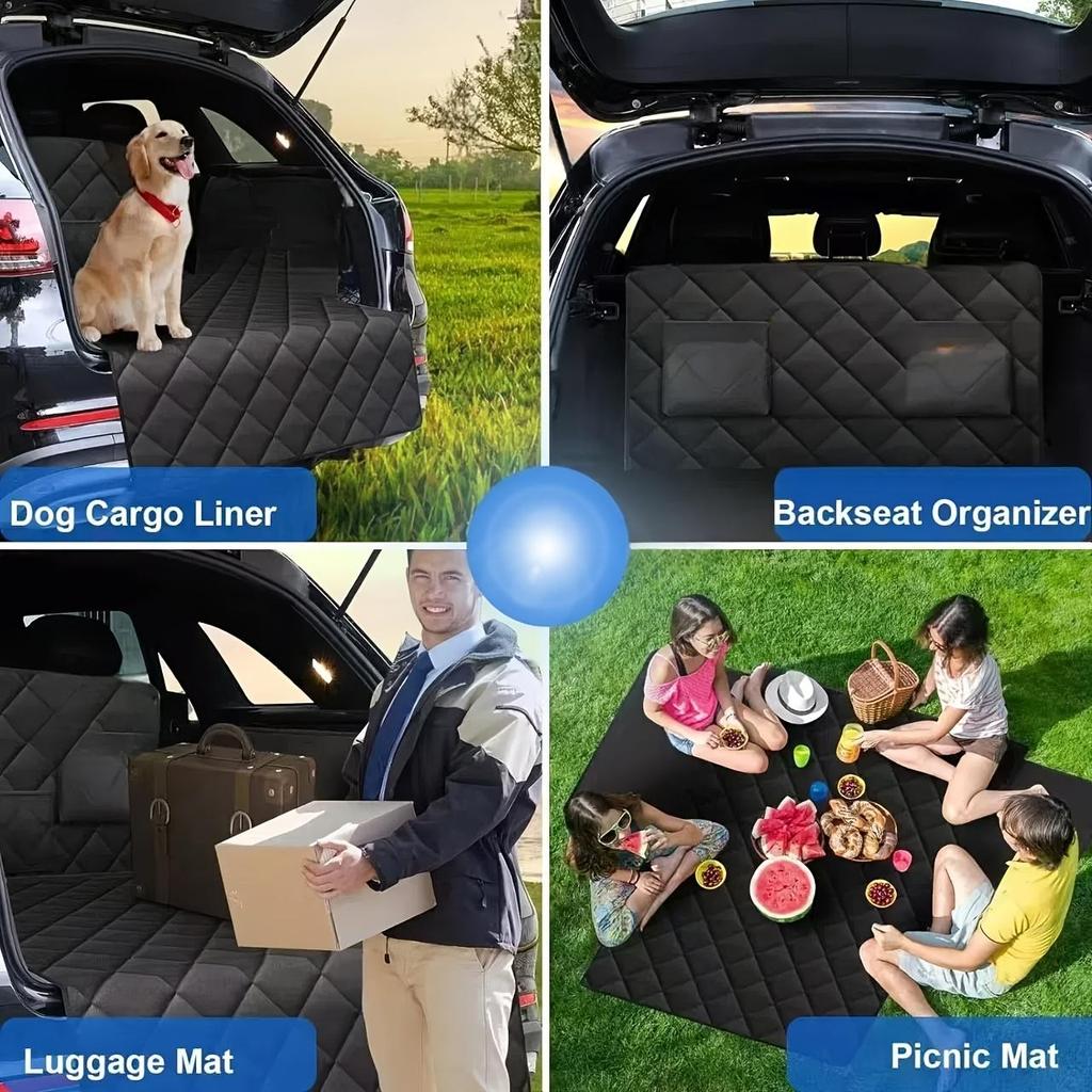 Multi‑Purpose Car Trunk Cargo Liner Waterproof Non‑Slip Pet Dog Seat Cover Universal For Cars SUV Sedans Vans Foldable Outdoor Picnic Mat
