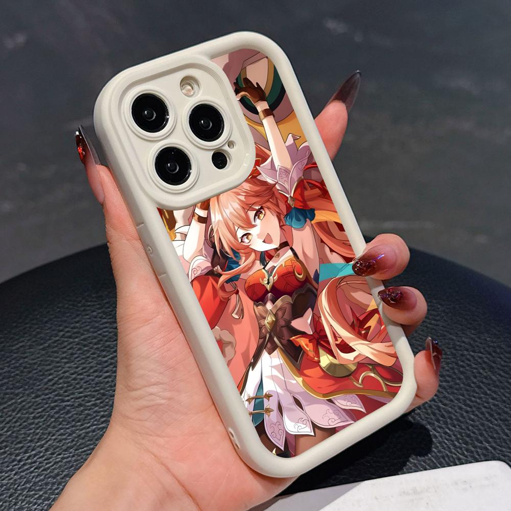 HSR Guinaifen Thicken TPU Mobile Phone Case for iPhone 17 16 15 14 13 12 11 Air Pro Max Plus Colorful Cover
