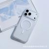 Skin matte magnetic suction for iPhone17promax simple mobile phone case Apple 16 jelly solid color anti-drop cover