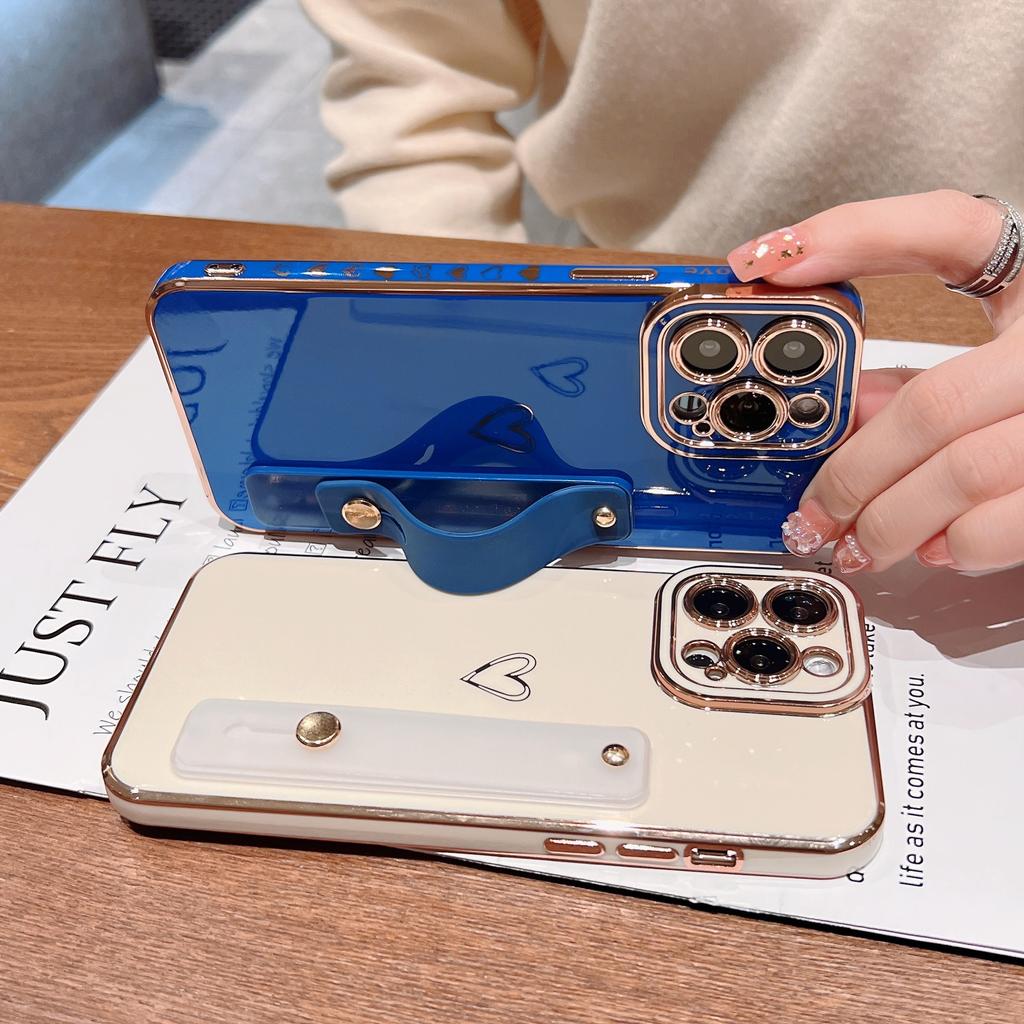 Suitable for iPhone17promax Succubus Side Wristband Love 15 Mobile Phone Case 16 Apple 14 Bracket Pupil Eye
