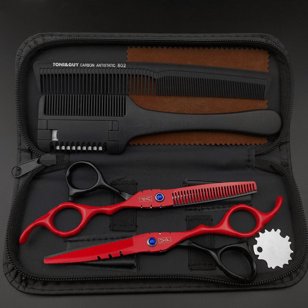 6,0 Zoll Japanische Professionelle Friseurschere Professionelles Haarscheren-Set Haarschneideschere Barbierschere Schnittmesser