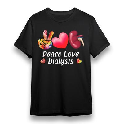 Women's Oversize T-Shirt Mens Womens Tees Top With Dialysis Support Graphic Unisex 100% Cotton Tee