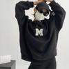 Women's Loose Embroidered Letter Round Neck Sweatshirt