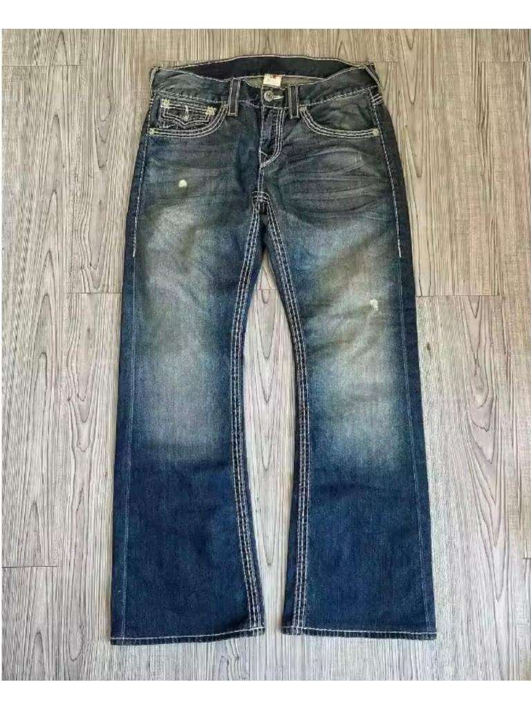 RogueWave Retro Harajuku High Waist Straight Jeans Fashionable 2000 Embroidered Casual Hip Hop Street Goth Jeans