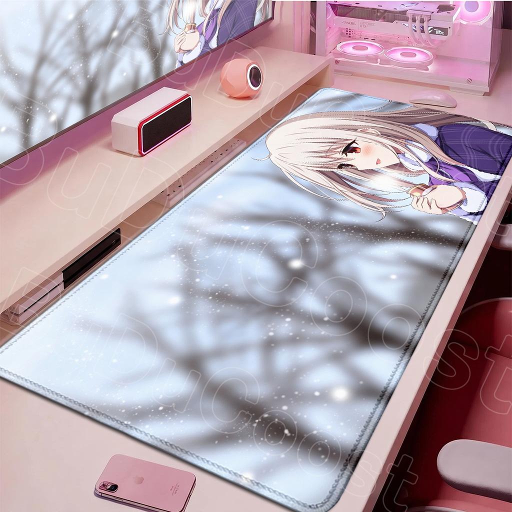 Non-slip Rubber Base Anime Mousepad Large Office Cabinet Keyboard Mat XXL Fate Kaleid Liner Prisma Illya Mousepad PC Accessories